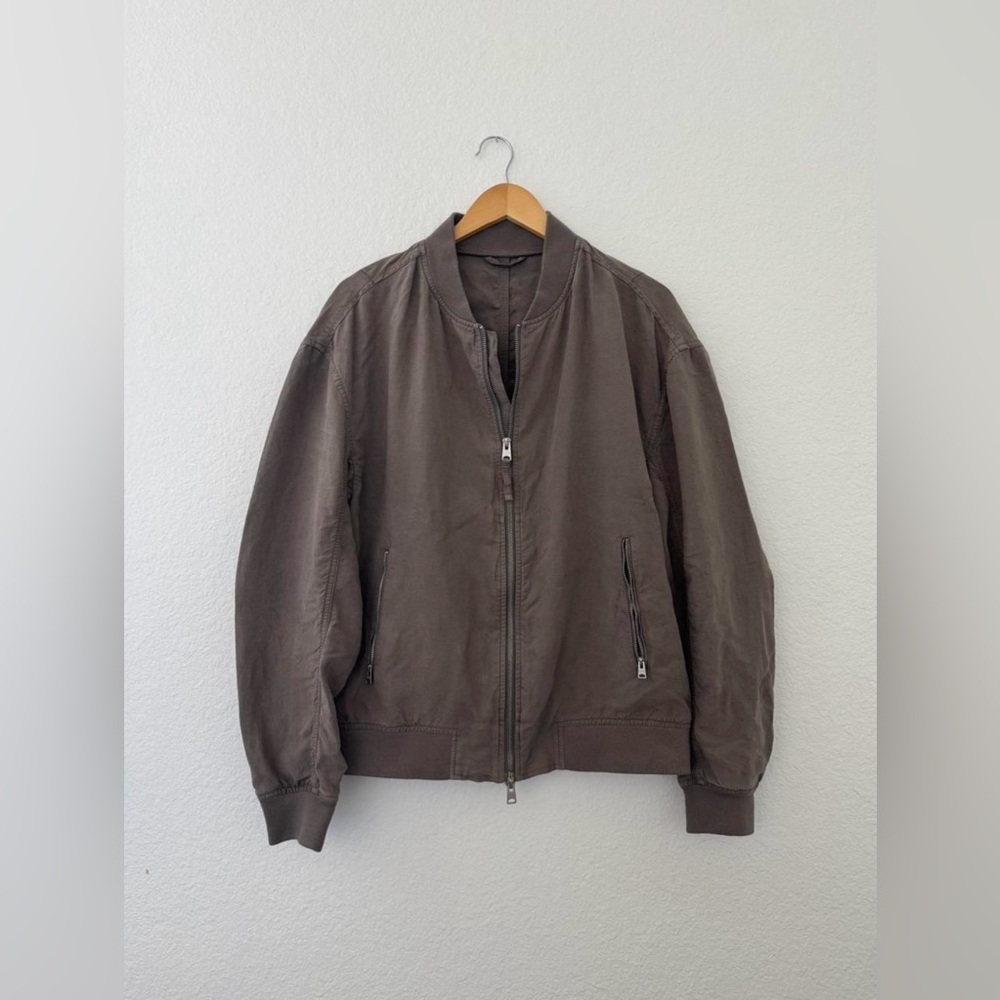 AllSaints Men's Taupe brown Bomber Jacket
